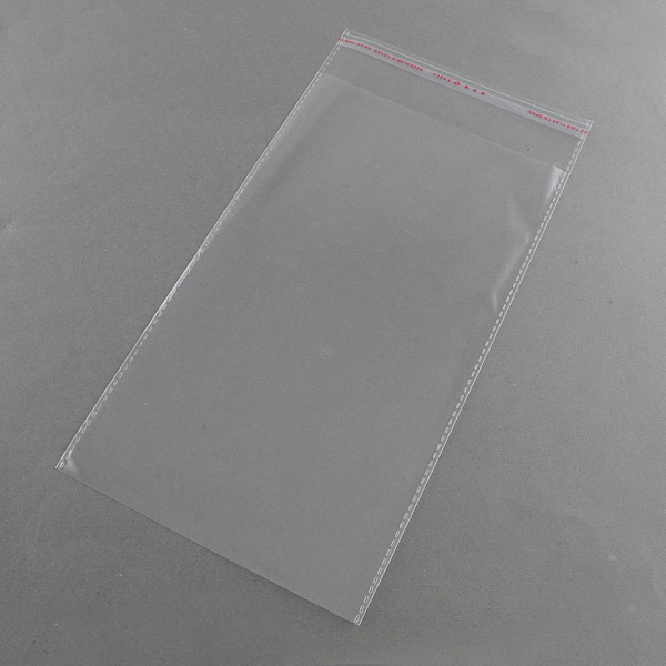 Honeyhandy OPP Cellophane Bags, Rectangle, Clear, 27x14cm, Unilateral ...