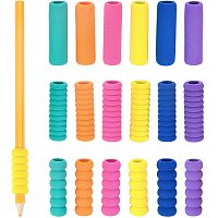GORGECRAFT 150PCS 3 Styles Foam Pencil Grips Cushion Point Drill Pen Holder Diamond Painting Pen Gripper Sleeve Posture Correction Tool for Students Adults Handwriting, Assorted Colors