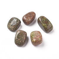 Honeyhandy Natural Unakite Beads, Tumbled Stone, Vase Filler Gems, No Hole/Undrilled, Nuggets, 20~35x13~23x8~22mm