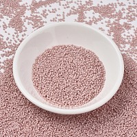 MIYUKI Delica Beads, Cylinder, Japanese Seed Beads, 11/0, (DB1515) Matte Opaque Pink Champagne, 1.3x1.6mm, Hole: 0.8mm, about 2000pcs/bottle, 10g/bottle
