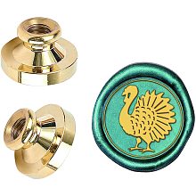 ARRICRAFT Wax Seal Stamp Head Thanksgiving Turkey Pattern 0.98" Retro Brass Sealing Stamp Head Only for Wedding Invitation, Envelope Sealing, Greeting Card, Gift Wrapping, Wine Package Decor