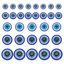 ARRICRAFT 350Pcs 5 Styles Craft Resin Doll Eyes, Stuffed Toy Eyes, Blue, 7.5~16x3~4.5mm