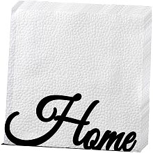 CREATCABIN Metal Napkin Holder Home Letter Serviette Holder Organizer Stand Modern Black Tabletop Paper Table Anti-Slip Bottom for Kitchen Countertops Dinning Home Kitchen 5.3x2inch