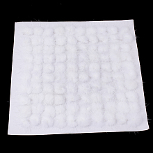 Honeyhandy Faux Mink Fur Ball Decoration, Pom Pom Ball, For DIY Craft, White, 2.5~3cm, about 100pcs/board