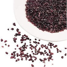 NBEADS 200g Undrilled Natural Garnet Chips, No Hole Irregular Natural Garnet Stone Beads Loose Garnet Gemstone Chips for Jewelry Making