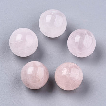 Honeyhandy Natural Rose Quartz Display Decorations, Round, 19~21mm