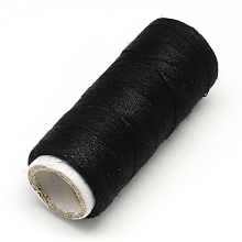 Honeyhandy 402 Polyester Sewing Thread Cords for Cloth or DIY Craft, Black, 0.1mm, about 120m/roll, 10rolls/bag