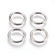 Honeyhandy 304 Stainless Steel Open Jump Rings, Stainless Steel Color, 12 Gauge, 16x2mm, Inner Diameter: 12mm, 260pcs/bag