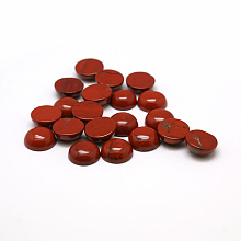 Honeyhandy Natural Red Jasper Cabochons, Half Round/Dome, 10x4~5mm