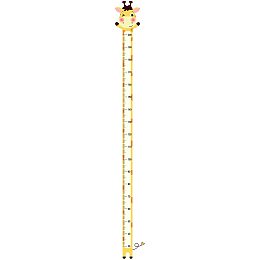 ARRICRAFT 2 Sheets/Set Kids Height Growth Chart Wall Sticker Yellow Cute Cartoon Giraffe Self-Adhesive Kids Height Wall Sticker for Baby Room Nursery Bedroom Living Room Decor 27.56x9.45in