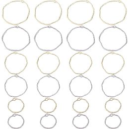 SUNNYCLUE 1 Box 36Pcs 3 Sizes Hollow Frame Charms Open Back Bezel Charms Gold Frame Charm Pressed Flower Frame Charm Bulk Geometric Charm for Jewelry Making Charms DIY Bracelet Necklace Earring Craft