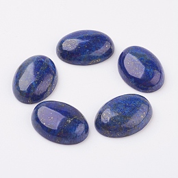 Honeyhandy Natural Lapis Lazuli Flat Back Cabochons, Dyed, Oval, 18x13mm