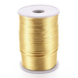 Honeyhandy Polyester Cords, Goldenrod, 2mm