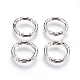 Honeyhandy 304 Stainless Steel Open Jump Rings, Stainless Steel Color, 12 Gauge, 16x2mm, Inner Diameter: 12mm, 260pcs/bag