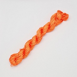 Honeyhandy 10M Nylon Jewelry Thread, Nylon Cord for Custom Woven Bracelets Making, Orange Red, 2mm