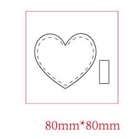 PandaHall Elite Scrapbook Embossing Wooden Die Cutting Leather Mold, Heart Shape Cutting Mold for Earring Jewelry DIY Leather Crafts Making