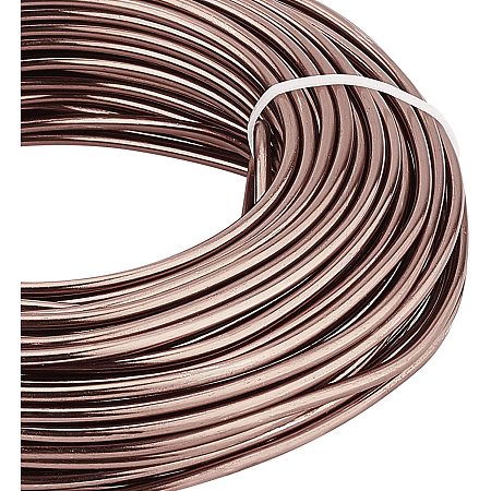 BENECREAT 82 Feet 9 Gauge Jewelry Craft Wire Aluminum Wire Bendable Metal Sculpting Wire for Bonsai Trees, Floral, Arts Crafts Making, Camel