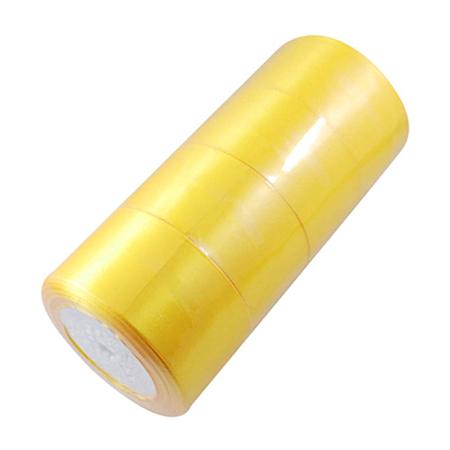 NBEADS 4 Rolls of 50mm Gold Satin Ribbon Decoration Ribbon for Craft Gift Packaging