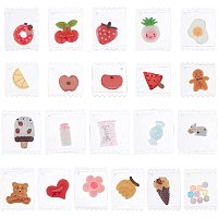 SUPERFINDINGS 21Pcs 21 Styles Resin Pendants Imitation Food Fruit Charms Resin Charms Beads Hanging Ornament with Clear Plastic Bags for Earring Bracelet Necklace Jewelry Making