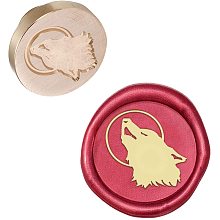 PandaHall Elite Wolf Sealing Wax Stamps, Animal Sealing Stamp Vintage Retro Classical Initial Seal Wax Stamp Head for Letter Envelope Invitation Birthday Wine Packages Embellishment Gift Decoration