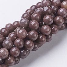 Honeyhandy Gemstone Beads Strands, Natural Purple Aventurine, Round, about 8mm in diameter, hole: about 1mm, 15~16 inch