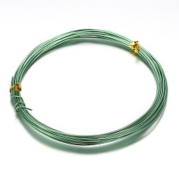 Honeyhandy Aluminum Craft Wire, for Beading Jewelry Craft Making, Green, 18 Gauge, 1mm, 10m/roll(32.8 Feet/roll)