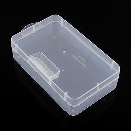 Honeyhandy Rectangle Plastic Bead Storage Containers, Clear, 16x9x4cm