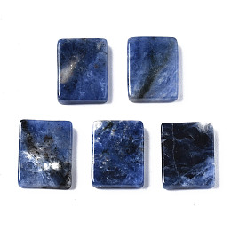 Honeyhandy Natural Sodalite Cabochons, Rectangle, 14x10.5x3mm