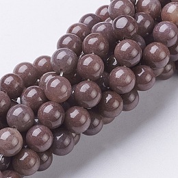 Honeyhandy Gemstone Beads Strands, Natural Purple Aventurine, Round, 4mm, Hole: 0.5mm, about 85~92pcs/strand, 15~16inch.