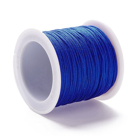 Honeyhandy Nylon Thread, DIY Material for Jewelry Making, Blue, 1mm, 100yards/roll