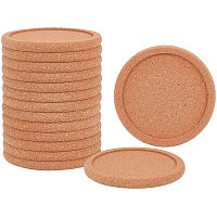Arricraft 15 Pcs Cork Cup Mat Wooden Cup Mats Set Coffee Coaster Coaster Set Beer Coaster with Stroage Chassis Natural and Organic Dinner Decor Centerpiece for Home Office Table Peru 3.93x0.39in