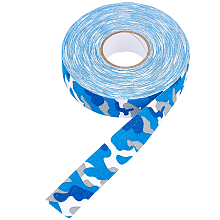 GORGECRAFT 1 Styles 27 Yards Hockey Stick Tape Camo Grip Tape Ice Hockey StickTape Badminton Handle Tape Self-Adhesive Tape for Hockey Squash Racket Bike Grip Handlebar Tape Cover(Blue)