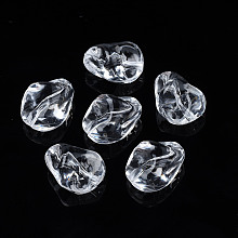 Honeyhandy Transparent Acrylic Beads, Teardrop, Clear, 16.5x13.5x10.5mm, Hole: 1.8mm, about 510pcs/500g