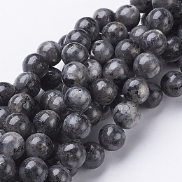 ARRICRAFT Natural Labradorite Beads Strand, Round, about 10mm, Hole: 1mm, about 40pcs/strand, 15.5 inches