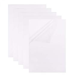 BENECREAT 10 Sheets A4 Size Adhesive Glossy Stencil Sheets 8.3" x 11.8" PVC Transparent Plastic Laser Printer Labels Waterproof for Label and Stencil - Laser Print Only