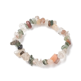 Honeyhandy Unisex Chip Natural Gemstone Beaded Stretch Bracelets, Inner Diameter: 1-3/4~2 inch(4.5~5cm)