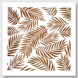 NBEADS PET Leaf Pattern Painting Stencils, 11.81"x11.81" Hollow Out Drawing Painting Stencils for DIY Scrapbook, Photo Album Reusable DIY Art and Craft Stencils for Painting on Wood Furniture Pillow