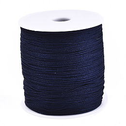 Honeyhandy Nylon Thread, Chinese Knotting Cord, Midnight Blue, 1mm, about 284.33 yards(260m)/roll