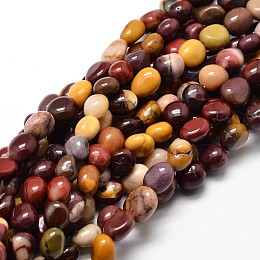 Honeyhandy Natural Mookaite Nuggets Beads Strands, Tumbled Stone, 5~10x6~7x3~7mm, hole: 1mm, about 14.9 inch~15.7 inch