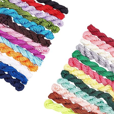 Chinese Knot Macrame Bracelets Braided Nylon Cord Thread 1MM 1Roll & 100Yards 