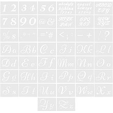 Pandahall Elite 44 Sheets Letter and Number Stencils Plastic Alphabet Stencil Templates DIY Drawing Templates with Signs for Painting on Wood Plastic Fabric Rock Signage Garden Flag