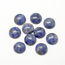 Honeyhandy Natural Blue Spot Jasper Cabochons, Half Round/Dome, 12x5mm