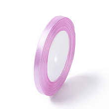 Honeyhandy Single Face Satin Ribbon, Polyester Ribbon, Purple, 1/4 inch(6mm), about 25yards/roll(22.86m/roll), 10rolls/group, 250yards/group(228.6m/group)