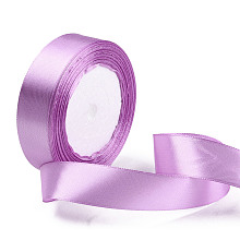 Honeyhandy Single Face Satin Ribbon, Polyester Ribbon, Plum, 1 inch(25mm) wide, 25yards/roll(22.86m/roll), 5rolls/group, 125yards/group(114.3m/group)