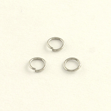 Honeyhandy 304 Stainless Steel Open Jump Rings, Stainless Steel Color, 24 Gauge, 3x0.5mm, Hole: 2mm, Inner Diameter: 2mm, about 830pcs/10g