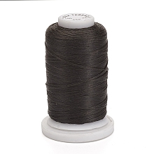 Honeyhandy Waxed Polyester Cord, Flat, Coffee, 1mm, about 76.55 yards(70m)/roll