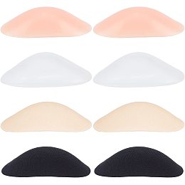 GORGECRAFT 4 Pairs Soft Silicone Shoulder Pads for Women's Clothing Invisible Shoulder Push-up Pads Reusable Silicone Adhesive Shoulder Pads Transparent Anti-Slip Enhancer Shoulder Pads Flesh Color