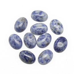 Honeyhandy Natural Blue Spot Jasper Cabochons, Oval, 18x13x5mm