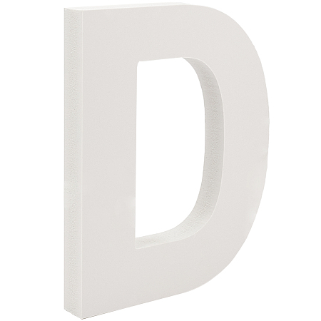 GORGECRAFT Wooden Letter Ornaments, for DIY Craft, Home Decor, Letter.D, D: 150x121x15mm