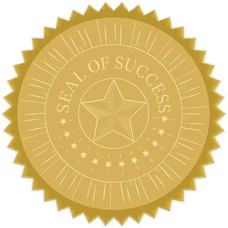 CRASPIRE Gold Foil Certificate Seals Seal of Success 2